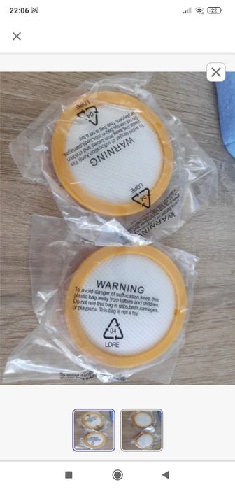 2 x Filtr do odkurzacza płaski okrągły Tesla LifeStar UV 550 Jimmy jv3