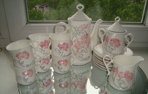 Кофейный, новый, фарфоровый сервиз