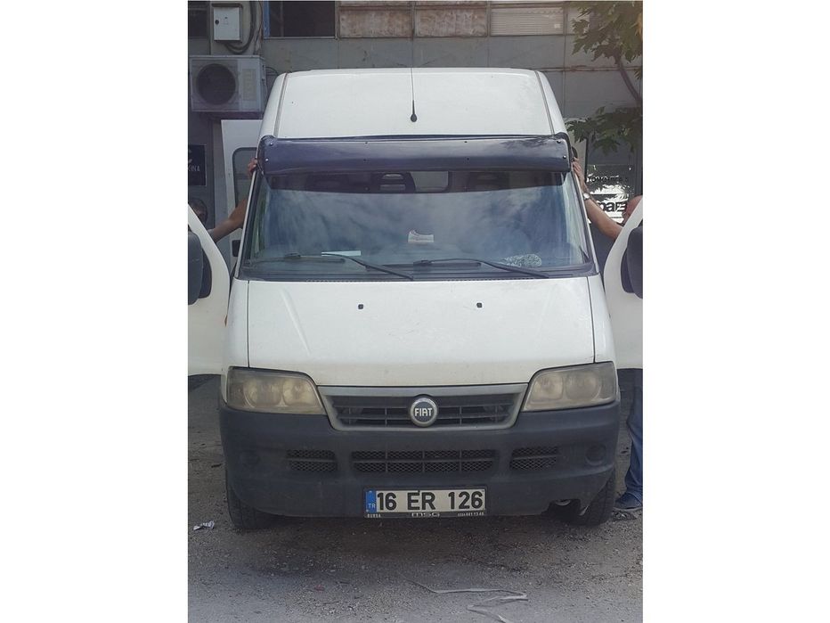 Fiat Ducato 1995-2006 Козирьок на лобове скло (чорний глянець, 5мм)
