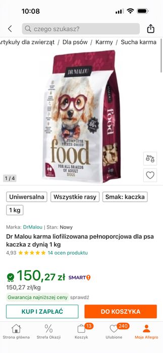 Karma liofilizowana dr Malou