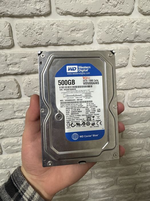 Жорсткий диск (HDD) Western Digital Caviar Blue 500 ГБ.