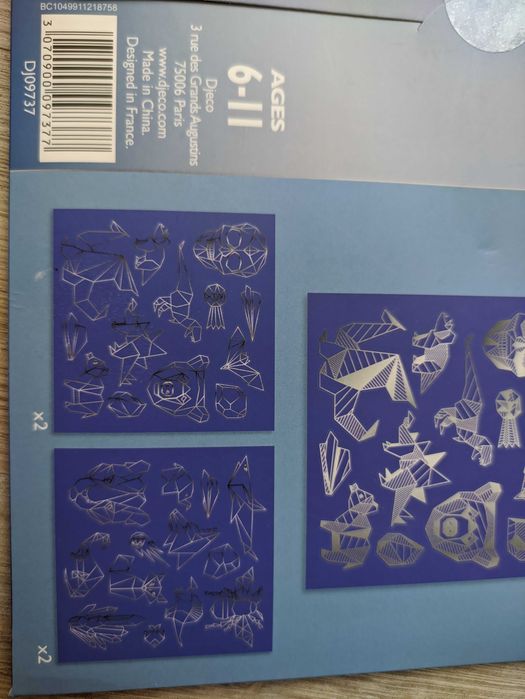 Набір для творчості Djeco наліпки скретч гравюра наклейки джеко