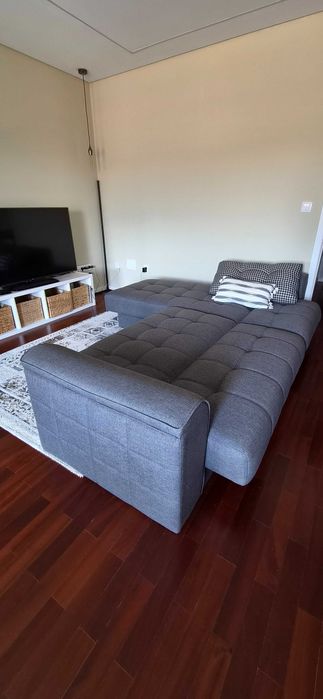 Sofá Cama com Chaise Long