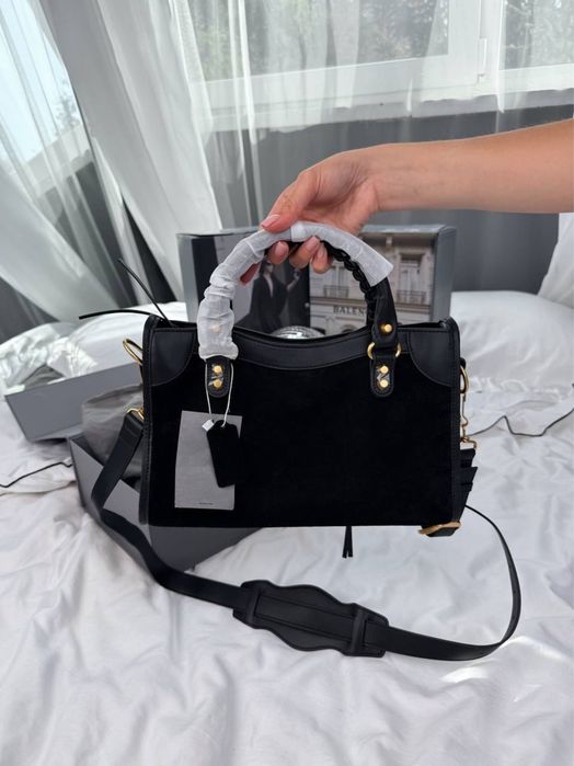 Torebka Balenciaga le city suede black