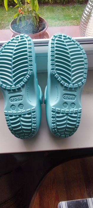 Crocs klapki aquamirine Zalando