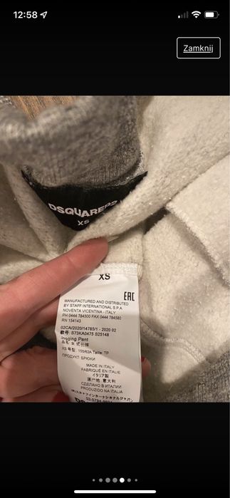 Dsquared2 dres komplet oryginalny