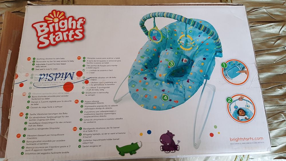 Espreguiçadeira para bebé Bright starts