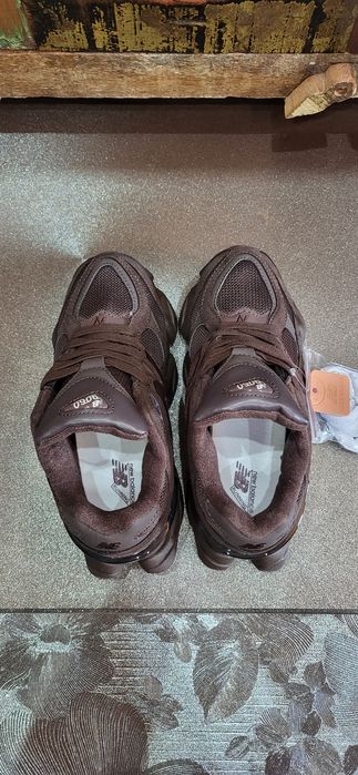 Czekoladowe sneakersy damskie new balance 9060 brązowe 37