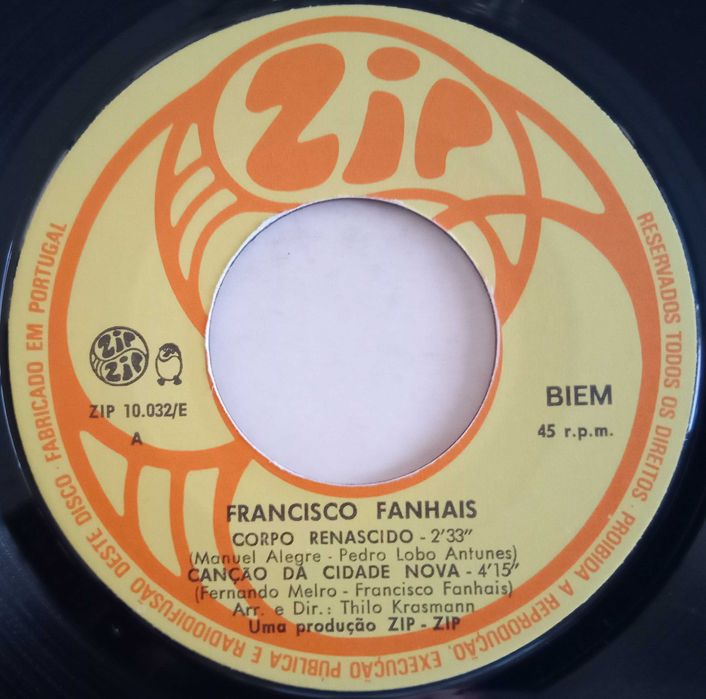Francisco Fanhais	- - - - -	Corpo Renascido	- - - - -	EP