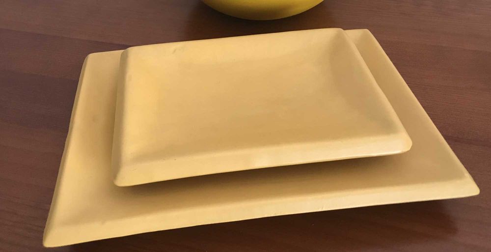 2 cinzeiros retangulares da ROLDANA