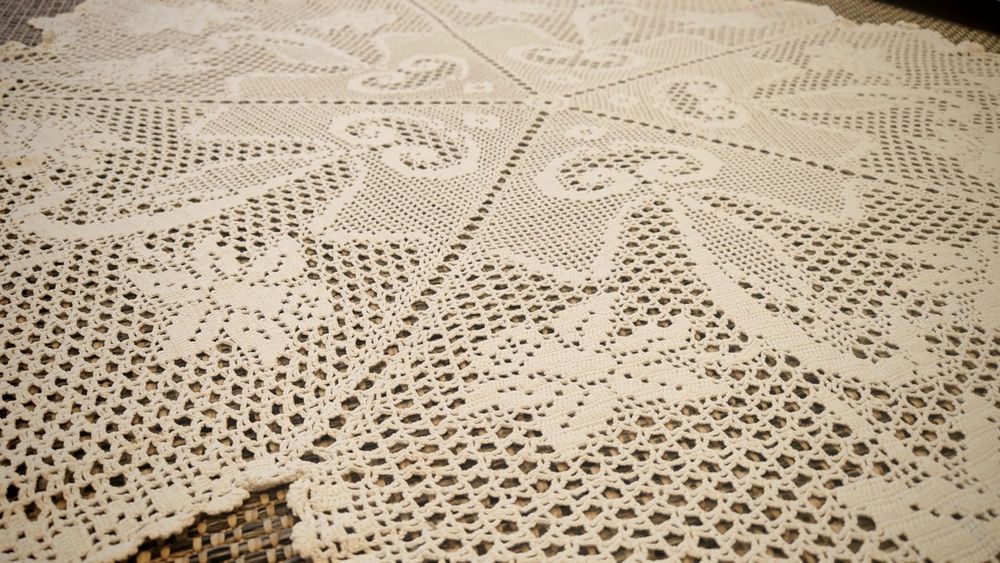 Serweta szydełkowya okrągła