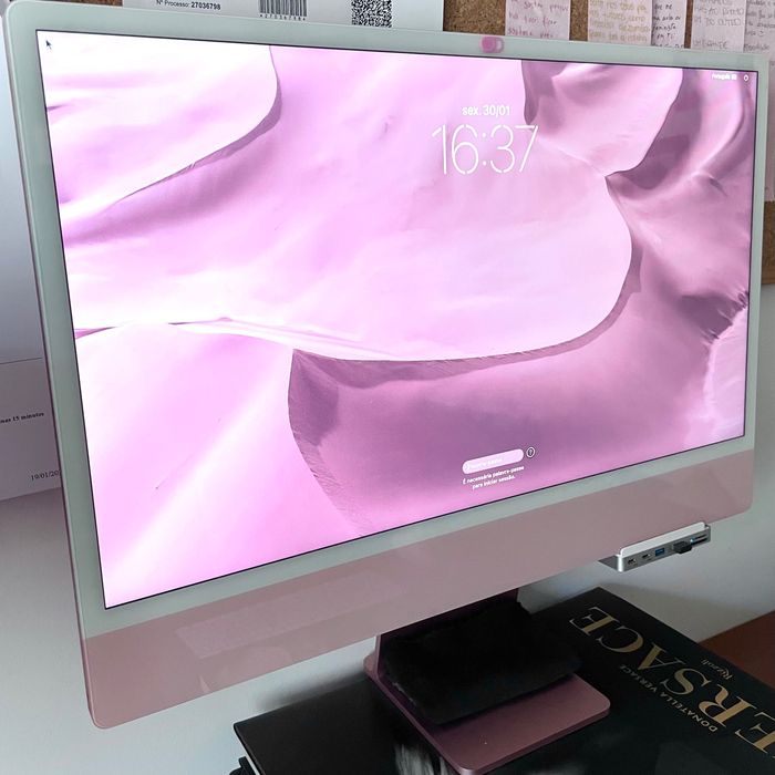 Computador Apple iMac M1 Rosa 24'' 256 GB