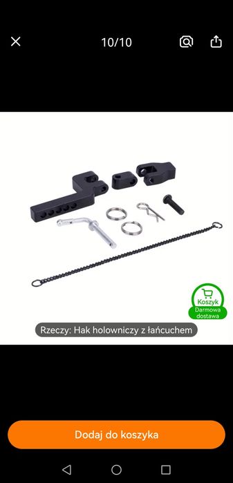 Hak holowniczy do rc
