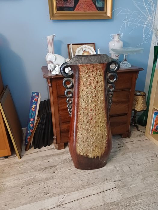 Wazon ceramiczny PRL. Cepelia.
