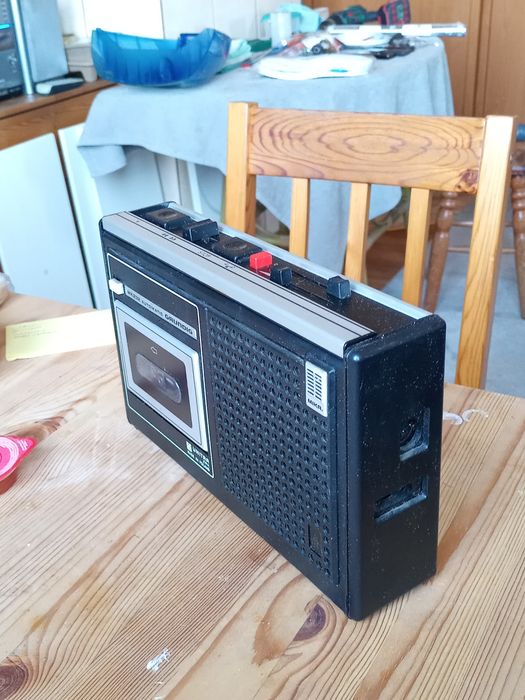 Nowy Magnetofon kasetowy przenośny MK232 UNITRA GRUNDIG deck tape prl