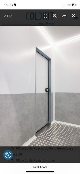 Camera de refrigeracao