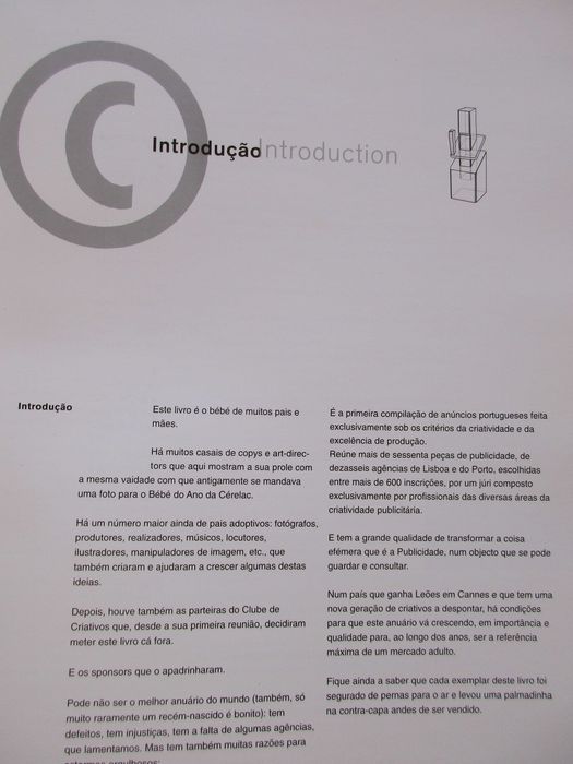 1º Anuário do Clube de Criativos de Portugal - - - - - - Livro