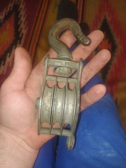 Продам Блочок Блок такелажный полиспаст полиспас 3 ролика идеал СССР