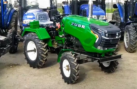 Новітній мототрактор Зубр Т25 плуг+фрeзa+зіп. Трактор з доcтавкoю