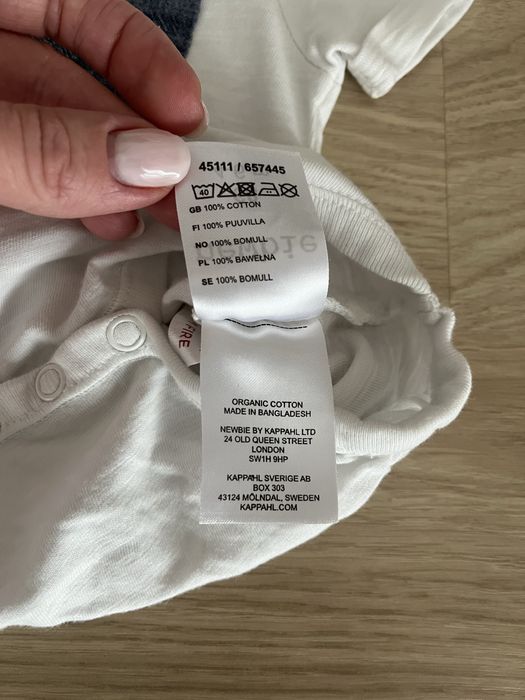 Body z krótkim rękawkiem Newbie rozm. 68