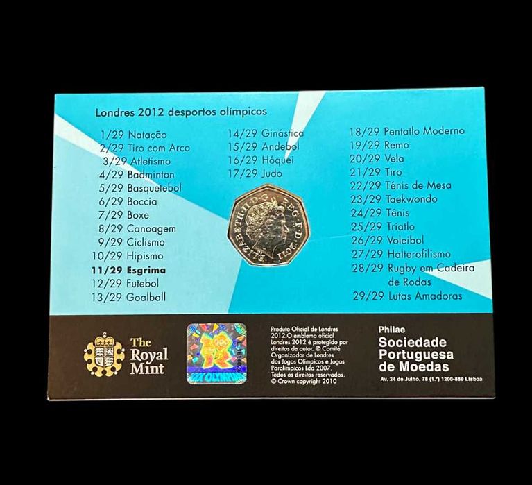 50 Pence - 2011 - Reino Unido - Esgrima - Londres 2012 (2)