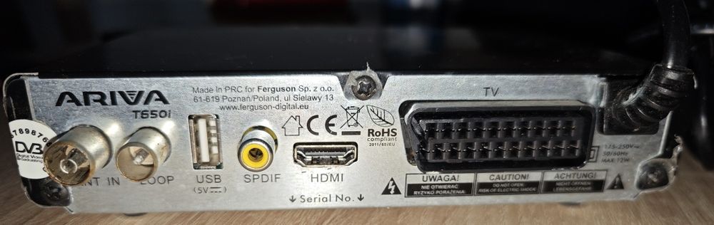 Dekoder Ferguson Ariva T650 i