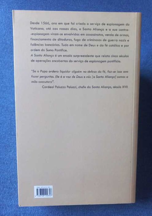A Santa Aliança; Cinco séculos de espionagem do Vaticano - Eric Frattini