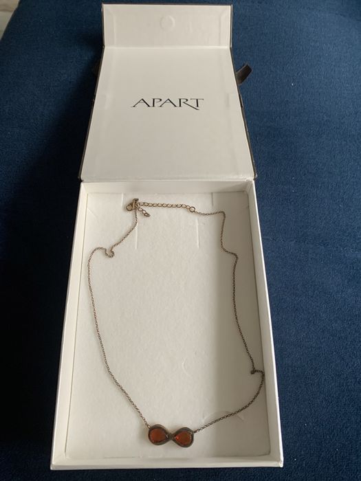 Złoto brązowe naszyjnik ze znakiem nieskonczonosci Apart