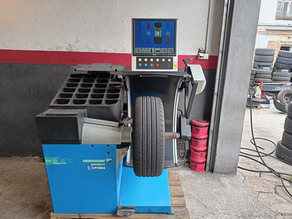 Wyważarka Hofmann Geodyna Optima test drogowy laser