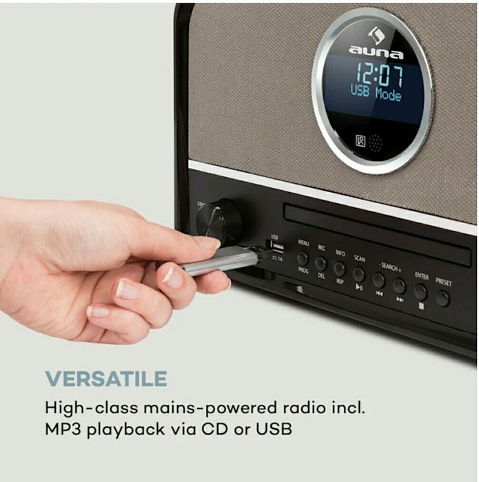 Wysokiej klasy radio retro CD BT DAB USB wieza boombox nowe