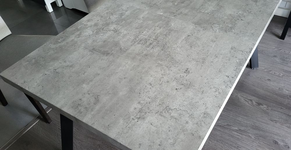 Stół rozkładany 140-180 cm/85 cm Beton/metal