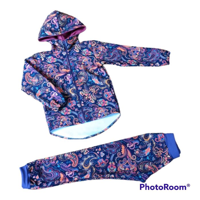 Komplet dla dziewczynki HandMade z Softshell'u