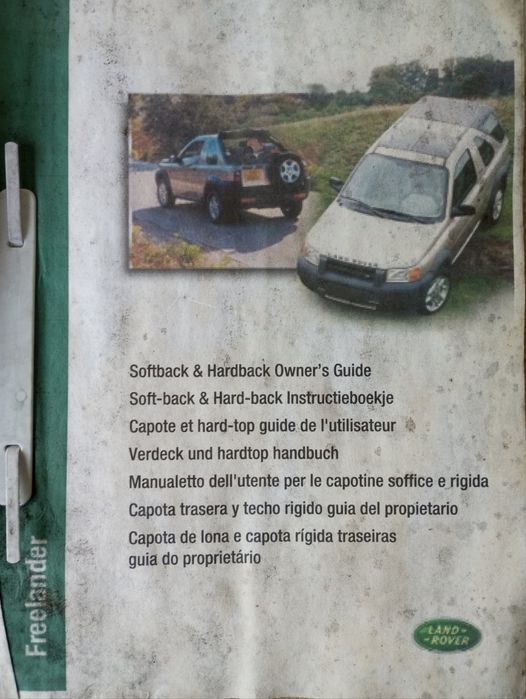 Manual das Capotas do Freelander 3 portas