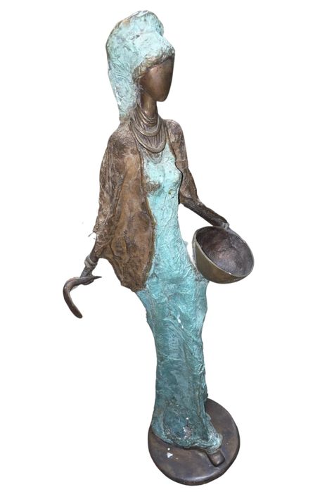 Estatueta africana em bronze Burkina Faso