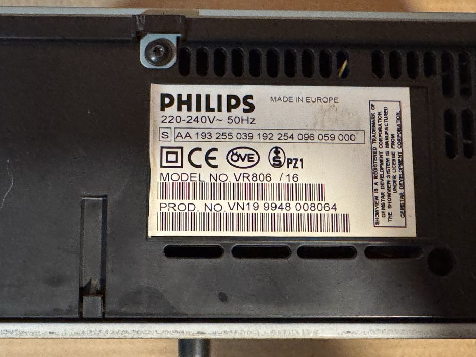 Leitor gravador VHS Philips