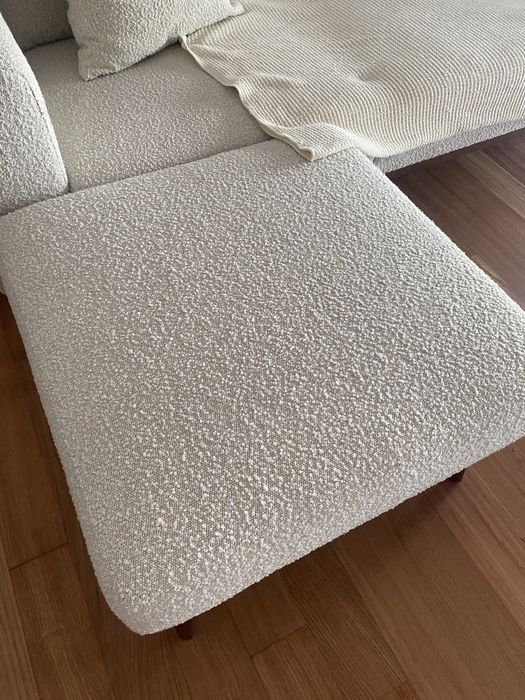 Sofa de 3 lugares; chaise longue