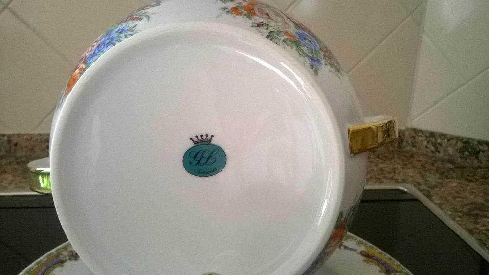 Limoges - Terrina com prato anos 9064750855199618123