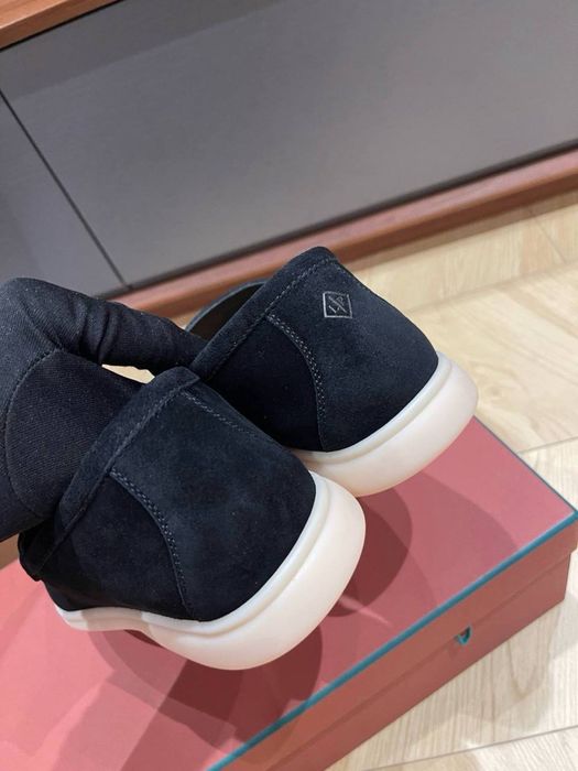 Чоловічі замшеві лофереи чорні