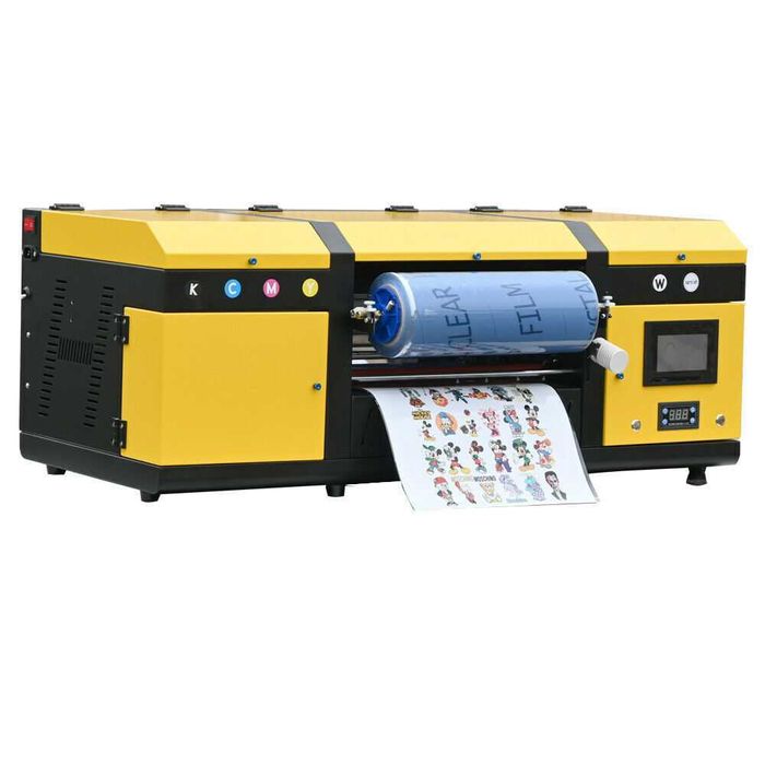Impressora UV-DTF A3 com laminação CMYK+WWVV