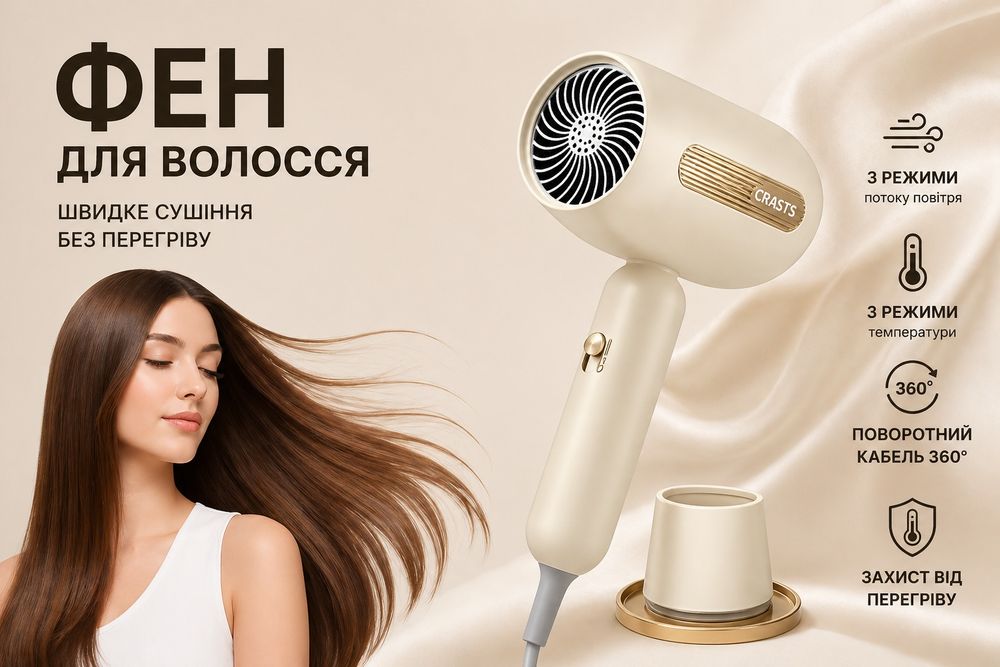 Фен для волосся з іонізацією
