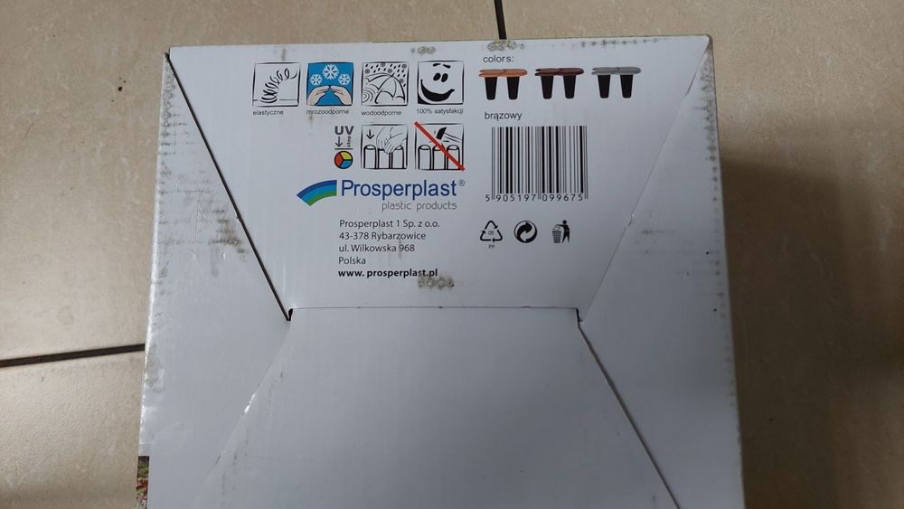 Palisada obrzeże prosperplast brązowa