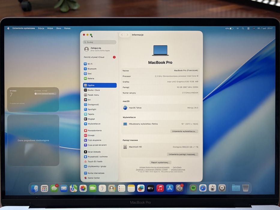 A2141 Macbook PRO 2019 16”