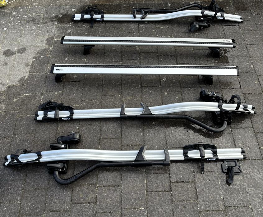 Bagażnik rowerowy THULE (3szt + relingi)