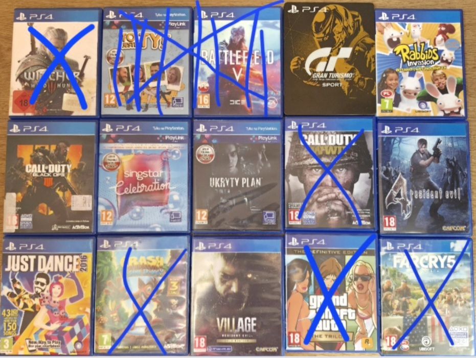 Gry na PS4/PS5 Sprzedam