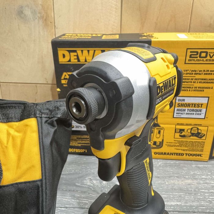 3-швидкісний ударний шуруповерт DeWalt DCF850P1 20В МАХ* ATOMIC