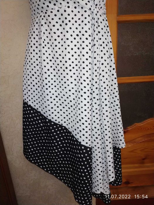 Шифонова чорно-біла сукня Lavish Alice UK10_44р для подружок нареченої