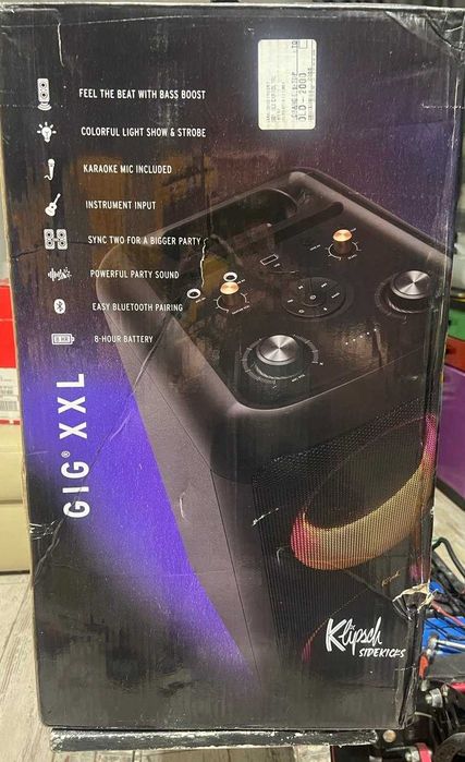 Bluetooth колонка акумуляторна 100Вт	Klipsch GIG XXL нова США оригінал