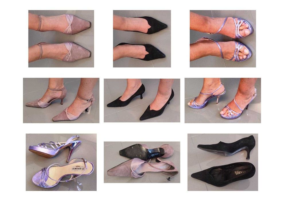 28 pares de sapatos de mulher T 36-1/2 - Entrega incluída