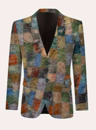 Marynarka męska mozaikowa