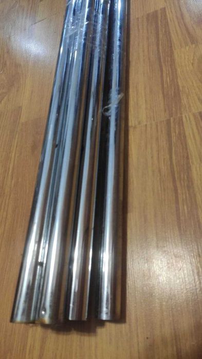 Труби металеві хромовані 2,5см, труба хром для стійок для одягу